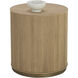 Kalla 24.5 X 22 inch Rustic Oak Side Table